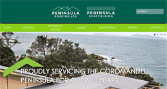 Desktop Screenshot of peninsularoofing.co.nz