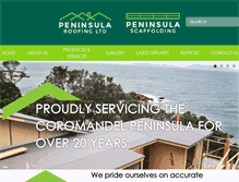 Tablet Screenshot of peninsularoofing.co.nz